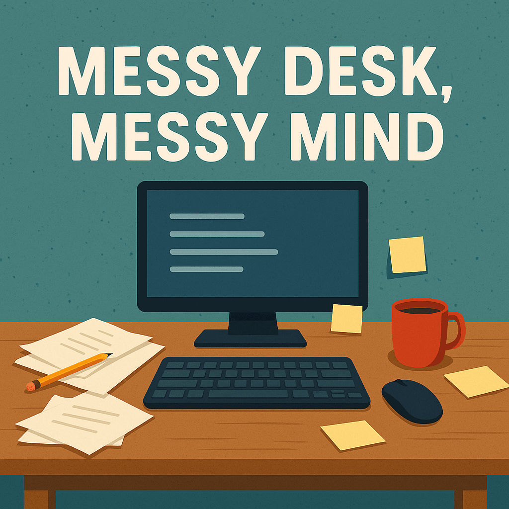 Notes from My Desk: Today’s Thoughts (and a Messy Desk)